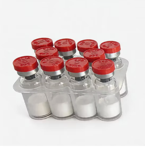 Venta al por Mayor de Frascos de Vidrio Borosilicato Mini Transparentes con Tapas de Plástico Rojas y Plateadas, con Bandeja de Plástico y Caja de Papel - Product Image 6