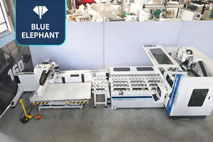 Línea de Producción de Alta Eficiencia ET7 con Unidad CNC para Ranurado y Perforación de Paneles de Puertas de Gabinetes para Muebles de Panel - Product Image 2