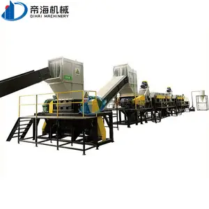 Waste plastic recycling PP PE PET film bags bottle washing line / plastic recycling plant / cost of plastic recycling machine