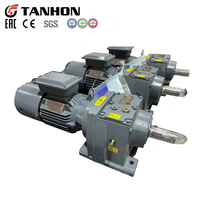 Réducteur coaxial hélicoïdal personnalisé série R R77 R87 R97 OEM ODM pour convoyeur, mélangeur, moteur à engrenages industriel