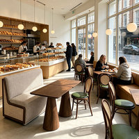 Canapés rembourrés haut de gamme, adaptés aux restaurants d'hôtel, aux établissements de restauration décontractée, aux bistrots et aux lieux similaires.