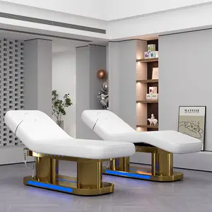 Salon Meubels Professionele Elektrische Massage Tafel Waxen Bed Zwart Gezicht Spa Beauty Bed