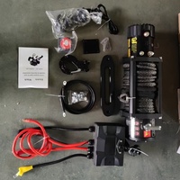 Treuil hydraulique électrique 12V pour mini-ATV, avec câble synthétique, capacité de traction 3000/8000/9500/12000/13500/15000 lbs, pour 4x4 et ancrage, avec tambour