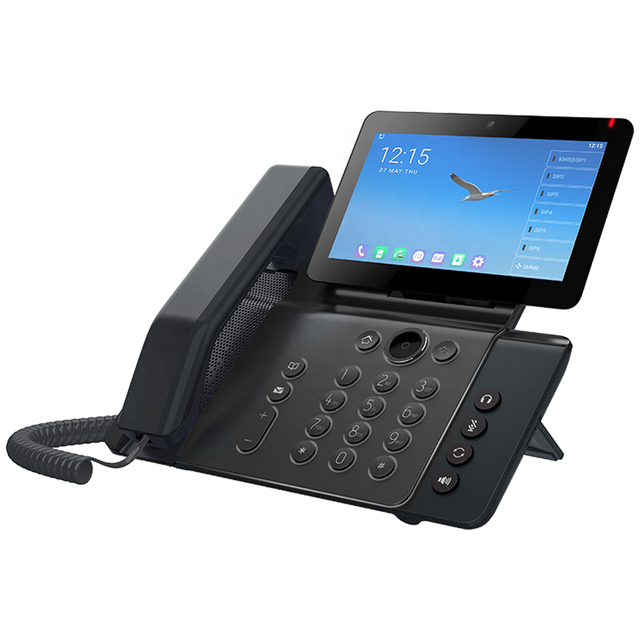 V67 20 SIP Lines Voip Products Office Phones Flagship Smart Video Phone Ip Telephone