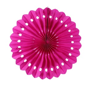 Abanico de papel con diseño de panal de abeja brillante para decoración de techos y paredes en fiestas y festivales - Product Image 1