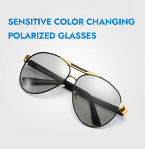 نظارات قيادة ليلية 10008 للرؤية الليلية نظارات مقاومة للوهج للرجال والنساء عدسات فوتوكروميك للنساء والرجال نظارات عدسات النهار والليل - Product Image 3