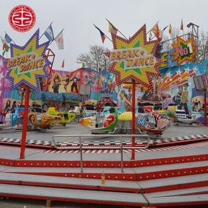 Jeux divertissants 18 personnes manèges intérieurs extérieurs Break Dance Articles de parc d'attractions - Product Image 2