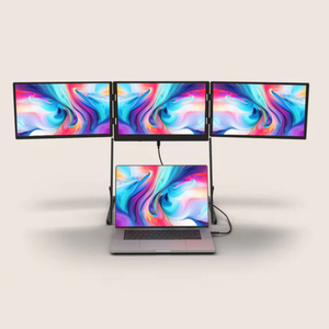 Monitor Triple de 15.6'' FHD Táctil IPS Ultrafino con HDMI/USB-C Plug-Play para PC, Monitor Plegable para Juegos de Portátil - Product Image 2