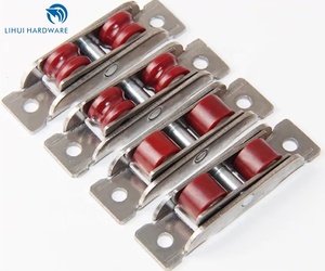 14/16mm UPVC puerta <span class=keywords><strong>de</strong></span> acero inoxidable y ventana <span class=keywords><strong>polea</strong></span> <span class=keywords><strong>de</strong></span> nailon Push Pull doble ranura en U rueda Push Window rodillo obturador - Product Image 1