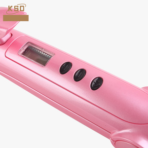 Phổ biến 2-in-1 chuyên nghiệp Điện Gốm tóc ép tóc với màn hình <span class=keywords><strong>LCD</strong></span> hiển thị cho mái tóc xoăn ngoài trời & khách sạn sử dụng - Product Image 4