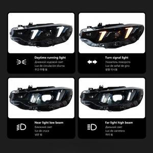 Nouveau design de phare de style œil de serpent pour BMW Série 4 F32 F36 F82, phare LED 2013-2019, DRL <span class=keywords><strong>jaune</strong></span> et blanc - Product Image 3