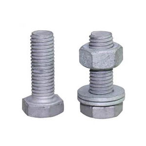 Heavy Structural ASTM A325 <strong>B7</strong> DIN931 DIN933 Hex <strong>Bolt</strong> M8 M12x60 M14 M16 M24 3/4-10 Hot Dip Galvanized Hex <strong>Bolts</strong> and Nut - Product Image 4