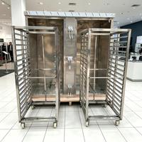 Armoire de cuisson à vapeur commerciale TOWINUS sur roulettes, armoire à vapeur électrique mobile, corps en acier inoxydable, haute capacité, vapeur 48KW
