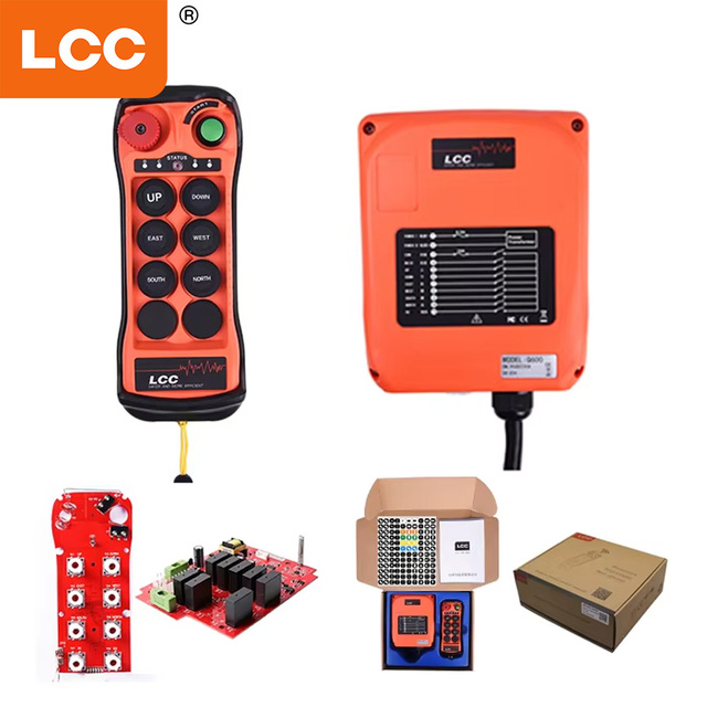 Q600 Wireless Industrial Crane Radio Remote Control for Concrete Pump | 12V 24V 380V 220V Universal Voltage Compatible