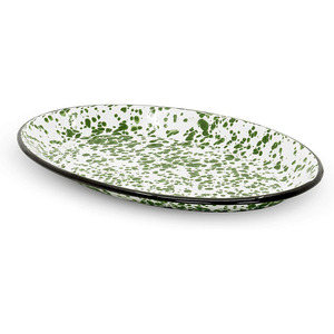 Plats de cuisson ovales <span class=keywords><strong>en</strong></span> fonte émaillée jaune de 29 cm et 32 cm, <span class=keywords><strong>grande</strong></span> taille, pour extérieur - Product Image 1