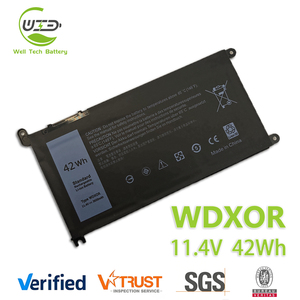 Batterie d'ordinateur portable de remplacement 11.4V 42WH WDX0R pour <span class=keywords><strong>Dell</strong></span> Inspiron 13 14 15 16 17 5000 5775 5570 7460 7560 7472 <span class=keywords><strong>5468</strong></span> 7570 7572 Series - Product Image 1