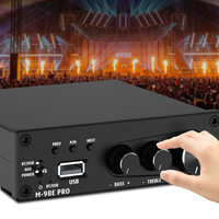 Sistema de Sonido para Cine en Casa, Amplificador HiFi de 2 Canales y 160W, Amplificador de Sonido Digital, Decodificador de MP3, Amplificador de Audio para el Hogar