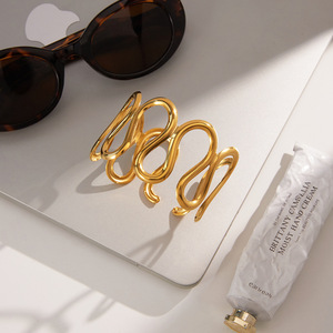 กำไลข้อมือสแตนเลสลายคลื่น เครื่องประดับสำหรับทุกเพศ ของขวัญจากเมืองอี้หวู่ - Product Image 4