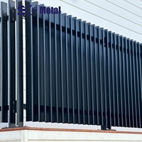 Nieuw design Australische stijl aluminiumlegering verticale blad veiligheidsomheining 6 voet paardenhek met zwarte poedercoating