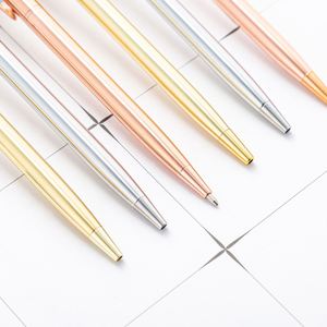 Ys525 Metal Slim <b>Gold</b> Giveaway Gift Office Corporate Activity Business Promotion Hotel Ballpoint <b>Pen</b> Custom Logo Printed - Product Image 4