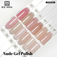 ICE NOVA Nude Gel Polish Supplies Professional Custom Private Hard Gel Polish Set Nail Supplies 1kg Gel Polish Bulk