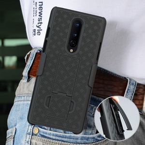 Étuis de téléphone avec béquille pour <span class=keywords><strong>OnePlus</strong></span> 6 7 8 9 <span class=keywords><strong>Pro</strong></span>, en TPU et PC, robustes, avec clip de ceinture rotatif - Product Image 6