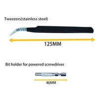 Kit de tournevis Torx magnétique 110 en 1, outil de démontage et de réparation de téléphone portable, gris foncé et rouge, outils de précision