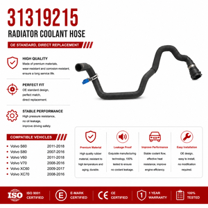 Tubo Flessibile Inferiore del Radiatore di Precisione 31319215 per Volvo S60 S80 <span class=keywords><strong>V60</strong></span> XC60 XC70 2.0L 2015-<span class=keywords><strong>2018</strong></span> - Product Image 1