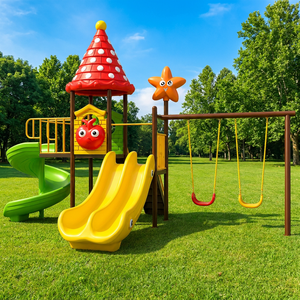 Oferta Especial: Columpios para Niños Pequeños, Juegos Infantiles, Equipos de Juegos al Aire Libre, Toboganes de Plástico para Niños, para Casa, <span class=keywords><strong>Parque</strong></span>, Escuela - Product Image 2