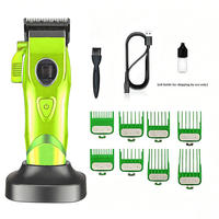 Tondeuse à cheveux haut de gamme 4500mAh, en acier inoxydable, 7500 tr/min, fonctionnement fluide, autonomie 300 min, limiteurs détachables, câble USB, pour barbier