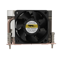 COOLSERVER 115X/1200 Mince Dissipateur Thermique Processeur Silencieux Radiateur Refroidissement Par Air 4Pin Cuivre Pur Aluminium pour Ordinateur Boîtier