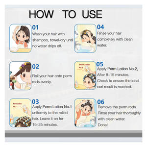 Kit Profesional de Loción para Permanente en Frío de Grado Salón con Protector Capilar Pretratamiento 2 en 1, Crema Nutritiva para Permanente para Uso en Salón - Product Image 6