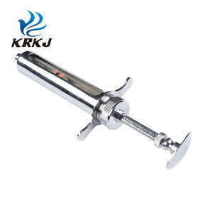 CETIA KD204調整可能牛<span class=keywords><strong>100</strong></span> <span class=keywords><strong>ml</strong></span>ルアーロック金属ワクチン注射器20ml家畜用 - Product Image 4