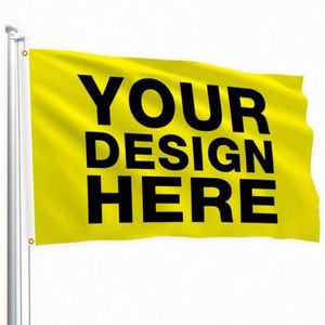 Publicité extérieure en gros, drapeaux personnalisés en polyester 100D, impression de logo personnalisée, 90*150cm - Product Image 5