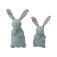 Ostern glasierte Moos Kaninchen dekorative Garten Ornament und Home Geschenk künstliche Hase dekorative Garten Dekorationen