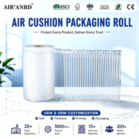 Film bulle protecteur flexible, imperméable, matériau de rembourrage protecteur, recyclable, colonne de coussin d'air gonflable en rouleau