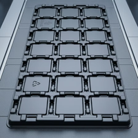 Kemasan Tray Plastik PP/PET Ramah Lingkungan yang Dapat Disesuaikan untuk Prosesor CPU Intel Socket LGA PC Desktop Grosir