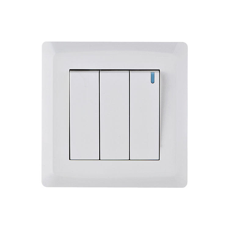 Factory Wholesale Cheap Electrical Home Use Power UK Standard Blank White Switches and Socket Light Wall Switches Outlet