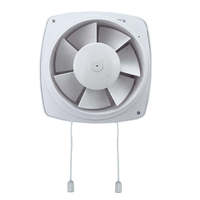 Ventilateur d'extraction 4/6/7 pouces avec clapet anti-retour, mural, à roulement à billes axial, 220-240V, silencieux, pour cuisine