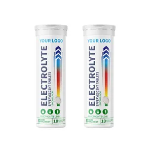 Tabletas efervescentes de electrolitos de etiqueta privada Hidratación Bebidas de electrolitos Suplemento deportivo Oem