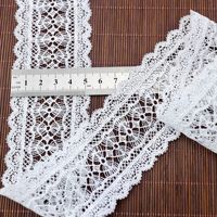 Dentelle brodée à fil fin effet Dacron brillant ; Applique code-barres soluble dans l'eau, fabrication chinoise, pour vêtements de style occidental pour enfants