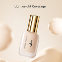 Anti-cernes et Fond de Teint Liquide en Stick avec Protection Solaire, Formule Longue Durée, Végétalien, Hydratant, Teinte Foncée, Taille Standard pour le Visage