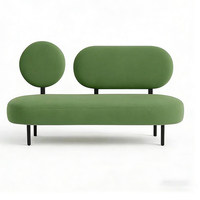 Canapé trois places avec dossier au design créatif personnalisé, tissu nordique, canapé moderne pour espace de repos au bureau, canapé de loisirs