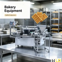 Nouvelle ligne de cuisson continue pour gaufres, chauffage électrique réglable 380V, formes personnalisables, machine à gaufres fourrées à la crème, aux fruits et aux noix
