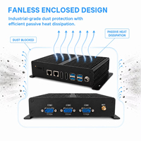 Mini PC industriel sans ventilateur Inter N97, Intel 1226-V, 2.5GbE LAN, M.2 2.0, triple écran 4K 60FPS, DDR4 3200 Mhz, mini PC sans ventilateur