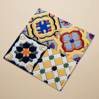 Carreaux muraux extérieurs en céramique fabriqués en usine 100x100, carreaux 3D Art Déco faits à la main pour salle de bain, hôtel, jardin