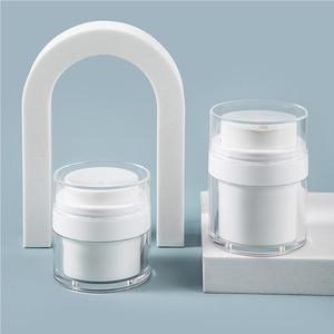 Eco-Friendly 15g 30g 50g 100g Airless Pump Cream Jar Body Cream Lotion Bottle Refillable Plastic Jar Customizable Lotion Jar - Product Image 1
