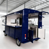 Vente chaude Café Alimentaire Van Crème Glacée Snack Bbq Style Vintage Cuisine Mobile