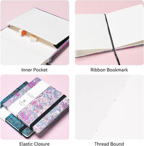 XinyiArt 100% coton 300gsm sans acide 24 feuilles presse à froid carré <span class=keywords><strong>aquarelle</strong></span> Journal bloc de <span class=keywords><strong>papier</strong></span> carnet de croquis pour artistes adultes - Product Image 4