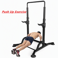 Support de Squat Multifonction Réglable en Gros avec Barre de Traction, Rack de Musculation Robuste pour Équipement de Musculation en Salle de Sport